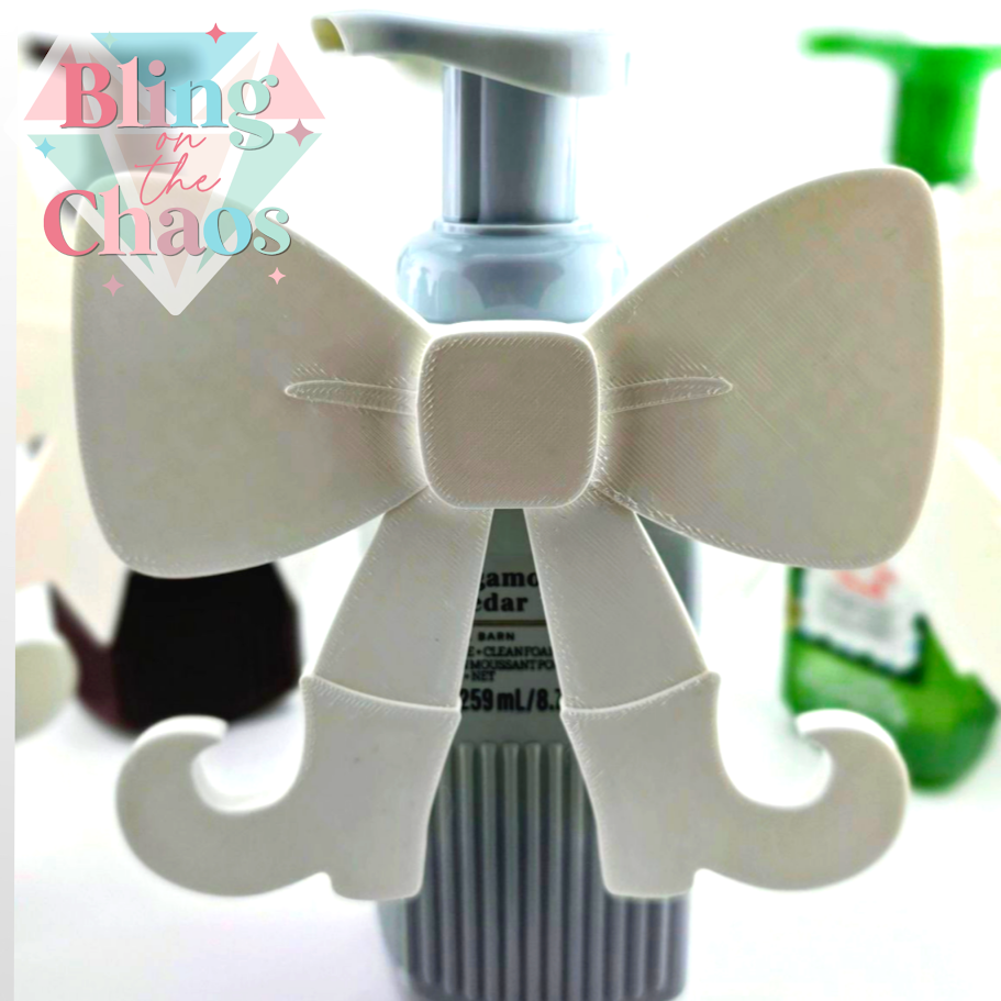 Bling the Bath Pump Cover Holiday Bows