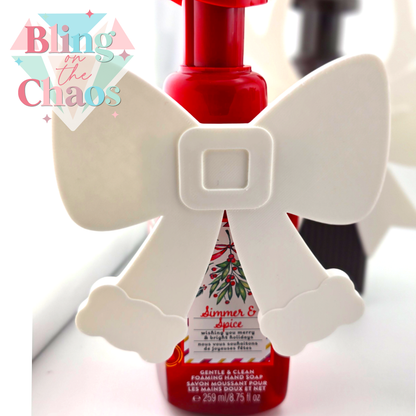 Bling the Bath Pump Cover Holiday Buckle Bows