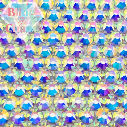 Cristal AB Argent Dos Strass