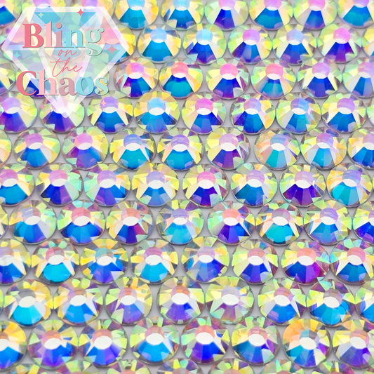 Cristal AB Argent Dos Strass