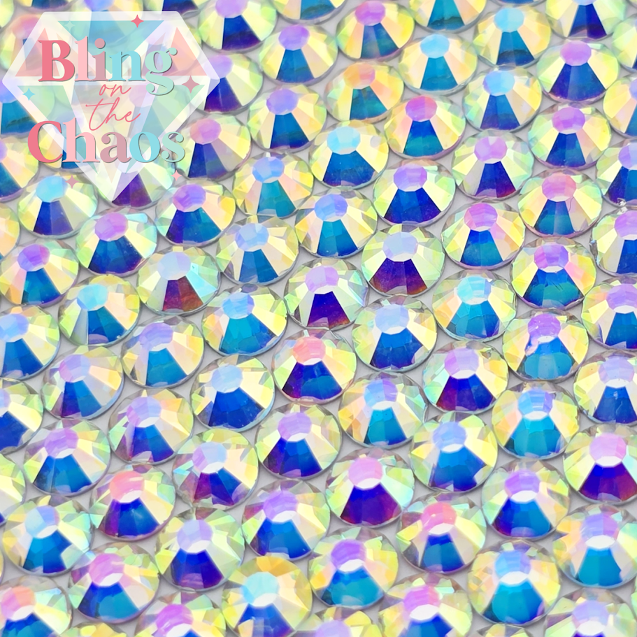 Cristal AB Argent Dos Strass