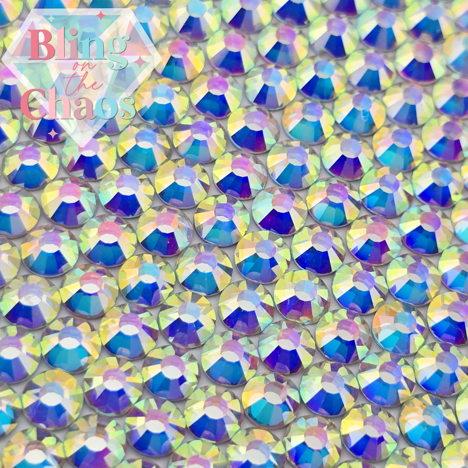 Cristal AB Argent Dos Strass