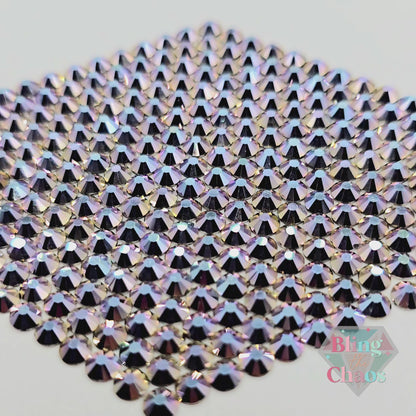 Strass hématite violet clair