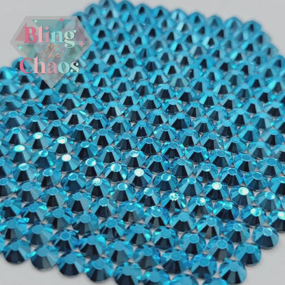 Metallic Aqua Rhinestone