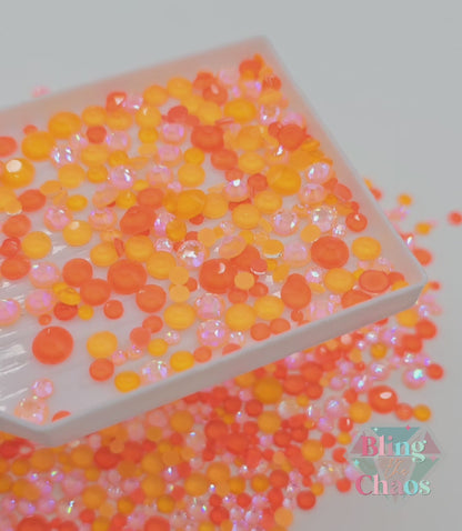 Satsuma Orange Specialty Glass Mix