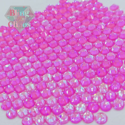 Rose AB Neon Luminous Rhinestone