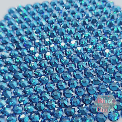 Capri Blue Luster Rhinestone