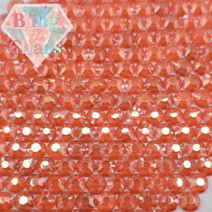 Neon Pumpkin Luster Rhinestone