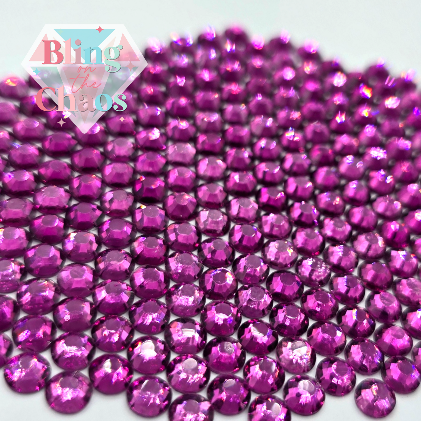 Mulberry Rhinestone-Glass Rhinestones-Bling on the Chaos