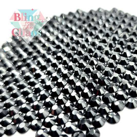 Black Jet Hematite Rhinestone-Glass Rhinestones-Bling on the Chaos