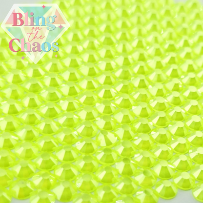 Neon Lemon Luster Rhinestone
