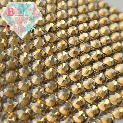 Strass dos doré ombre dorée