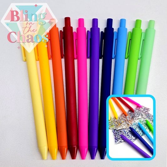 Ensemble de stylos gel arc-en-ciel