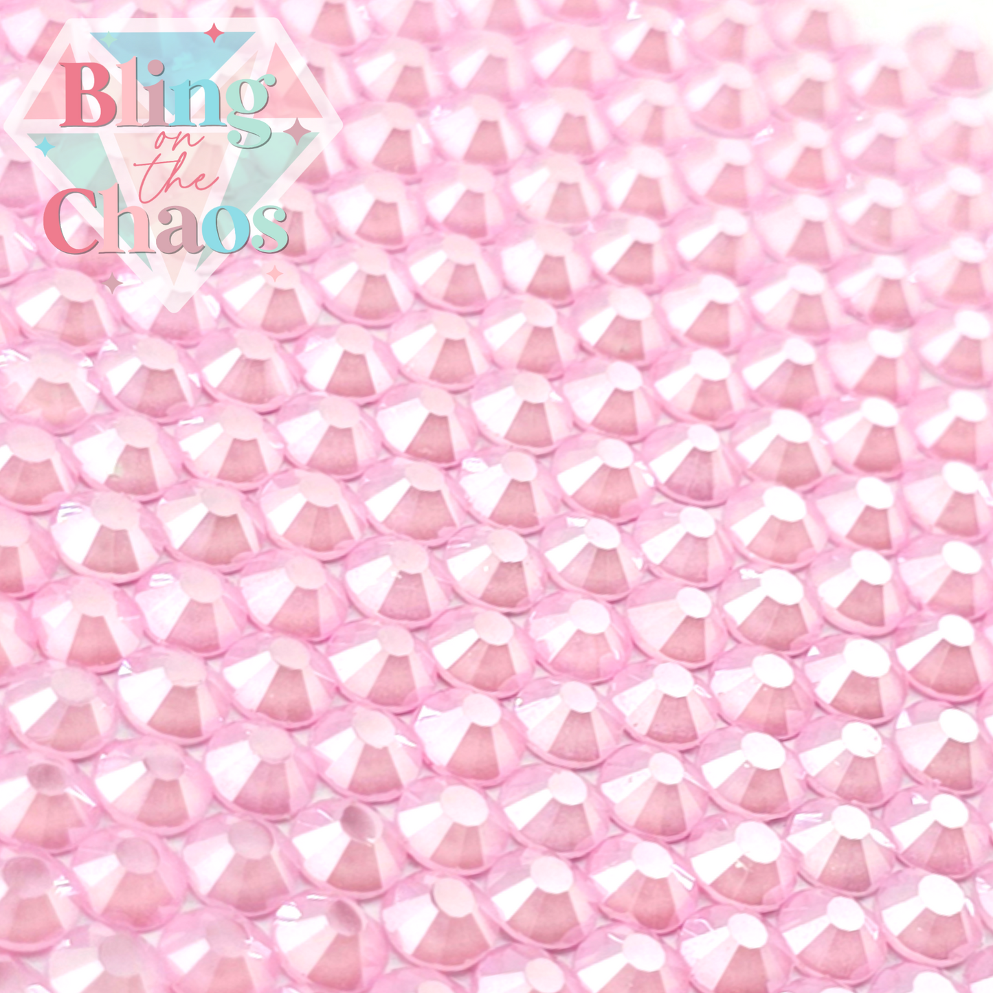 Neon Pink Luster Rhinestone