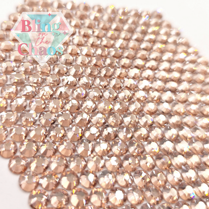 Light Peach Luster Rhinestone