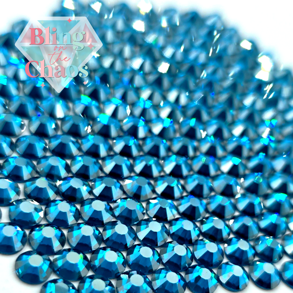 Strass Thermocollant (hotfix) Bleu SS10 - 3mm - Lot De 500 Pièces - Marque Safirmes - France