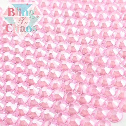 Neon Pink Luster Rhinestone