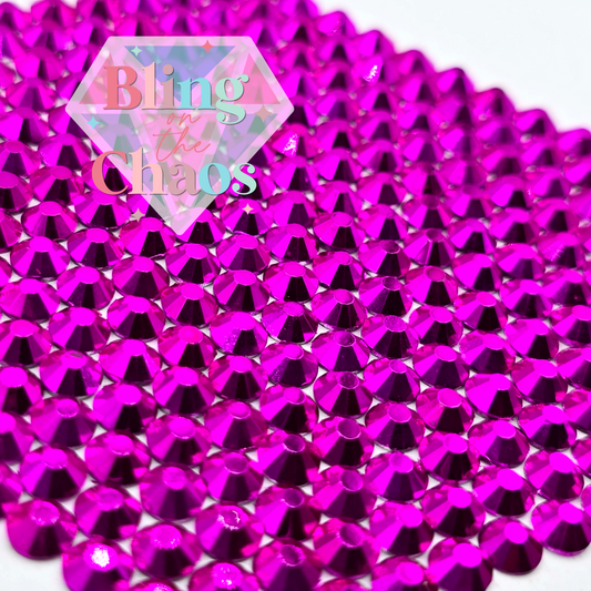 Metallic Magenta Rhinestone