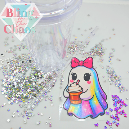 Gobelet à couvercle tourbillonnant à double paroi