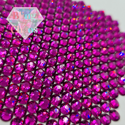 Fuchsia Rhinestone-Glass Rhinestones-Bling on the Chaos