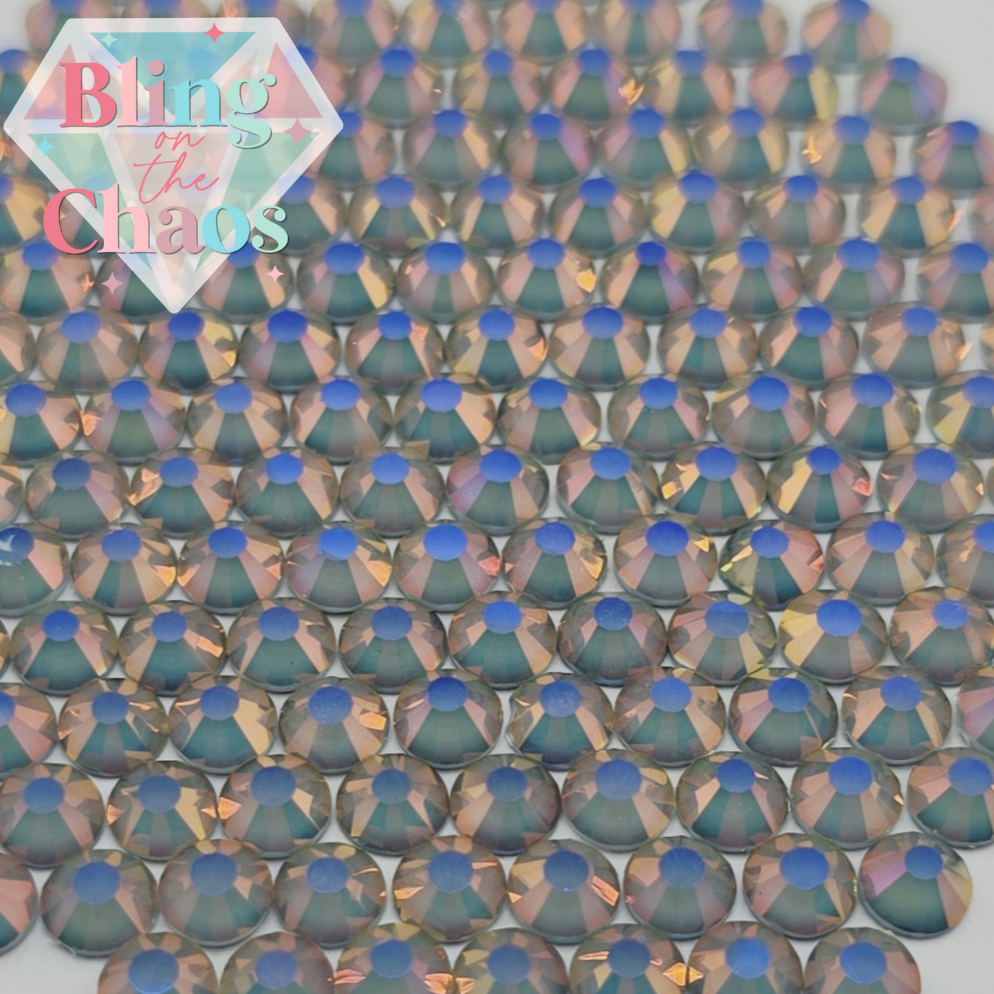 Enchanted Mocha Light Grey Rhinestone