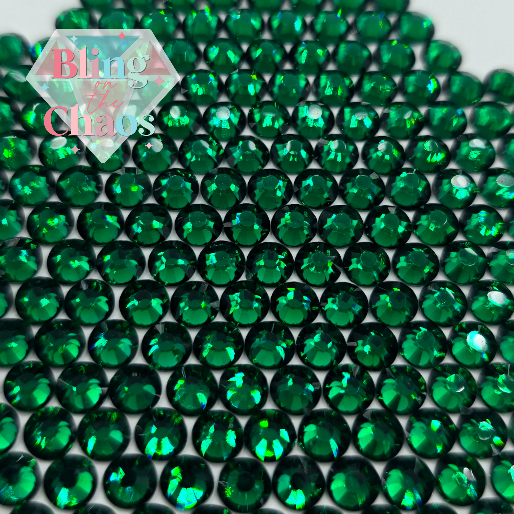 Emerald Rhinestone-Glass Rhinestones-Bling on the Chaos