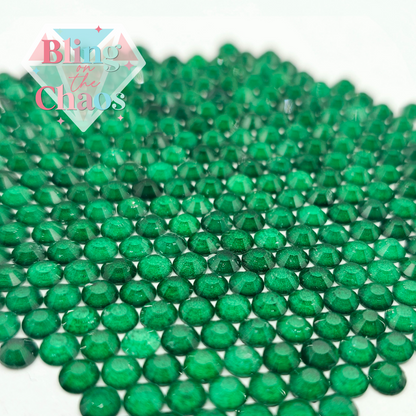 Emerald Neon Rhinestone-Glass Rhinestones-Bling on the Chaos