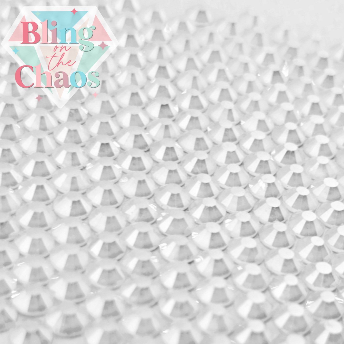 Neon White Luster Rhinestone