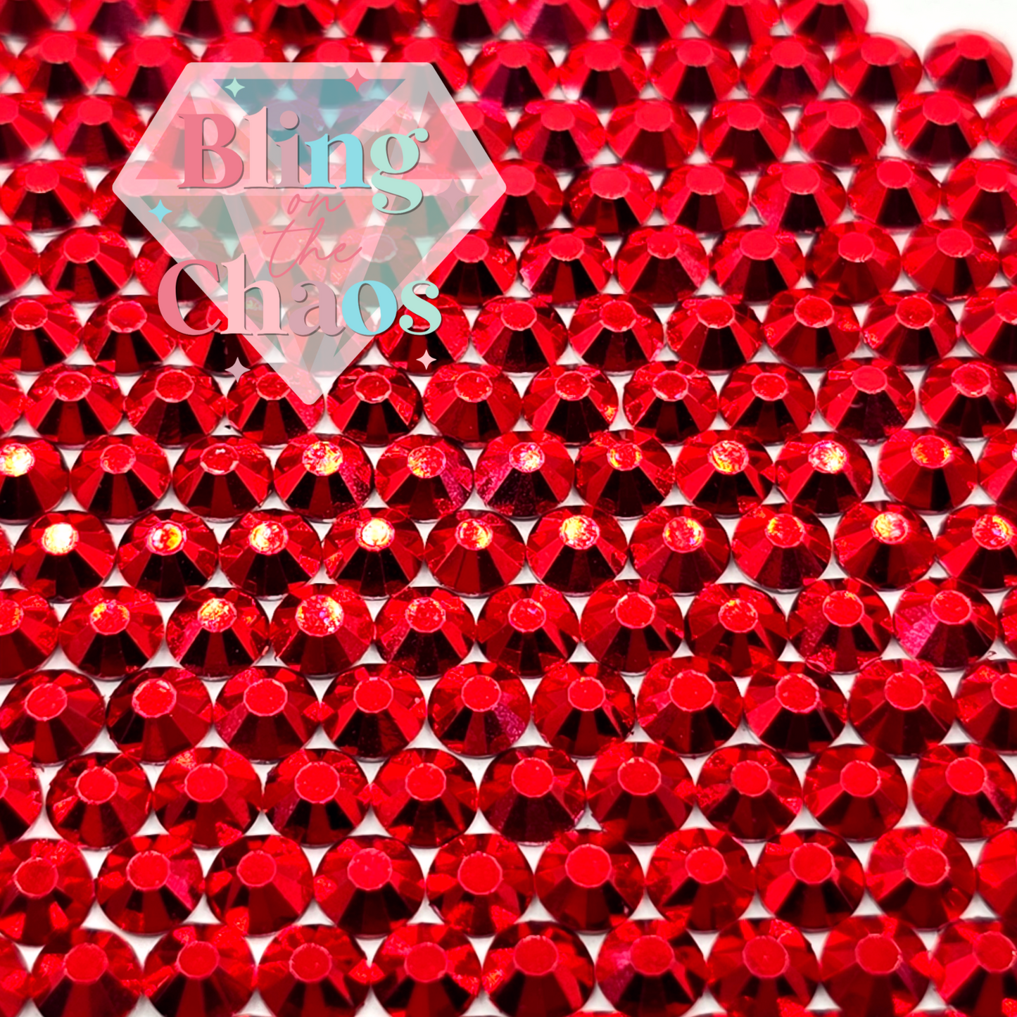 Metallic Red Rhinestone