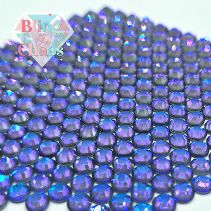 Blue Fire Opal-Glass Rhinestones-Bling on the Chaos