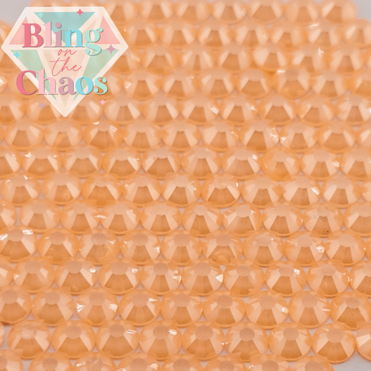 Neon Tangerine Luster Rhinestone