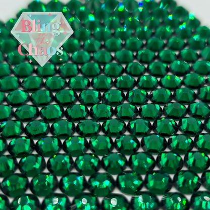 Emerald Rhinestone-Glass Rhinestones-Bling on the Chaos