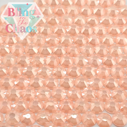 Frosted Apricot Luster Rhinestone