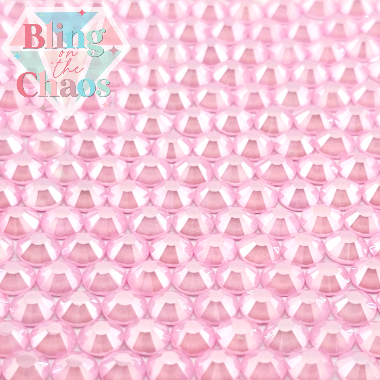 Neon Pink Luster Rhinestone
