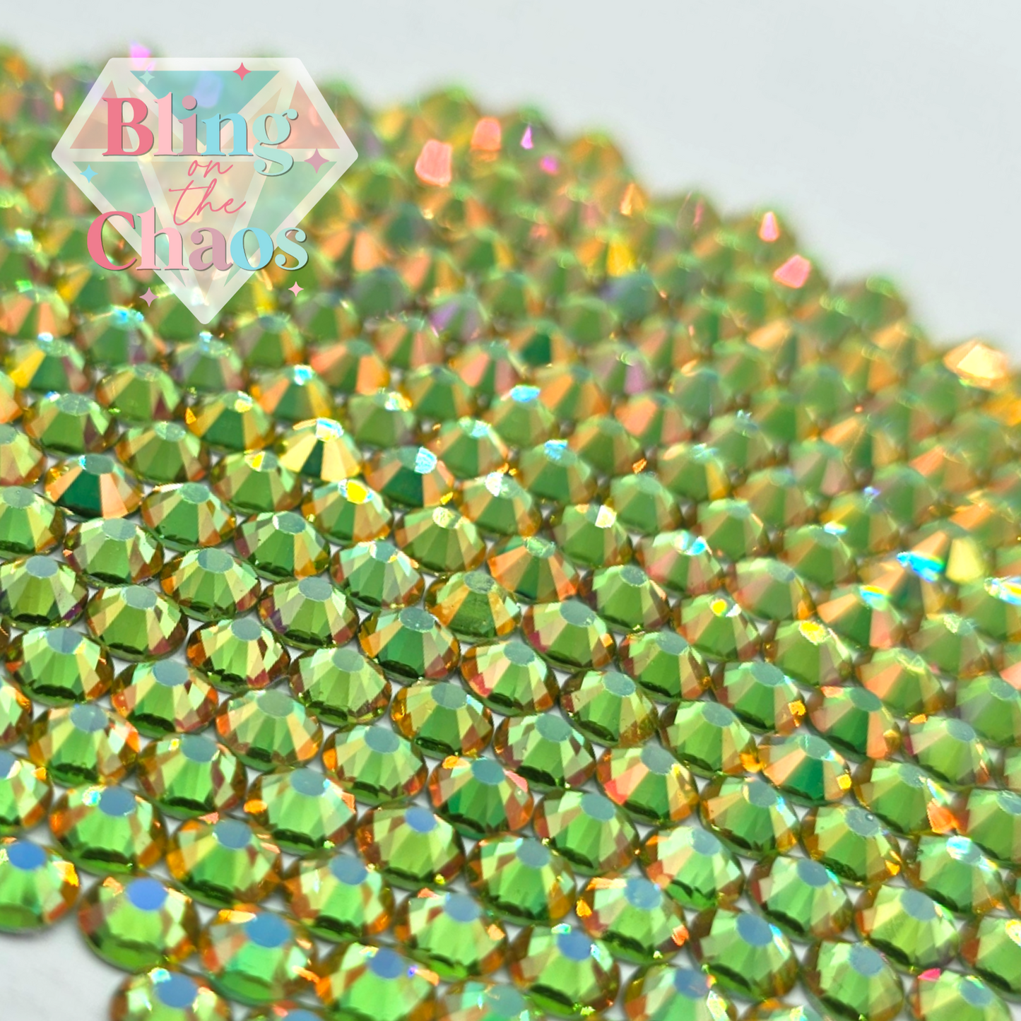 Divine Light Green Rhinestone