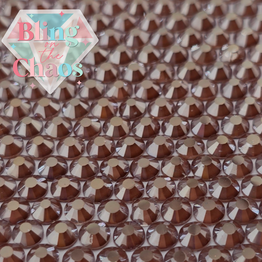 Neon Mocha Mousse Luster Rhinestone
