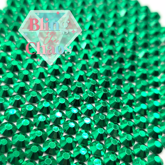 Metallic Green Rhinestone