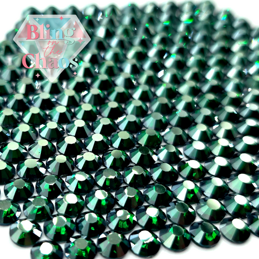 Emerald Luster Rhinestone-Glass Rhinestones-Bling on the Chaos