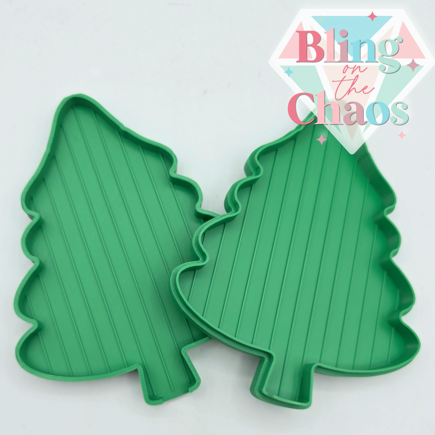 BOTC Holiday Tree Rhinestone Flipping Trays