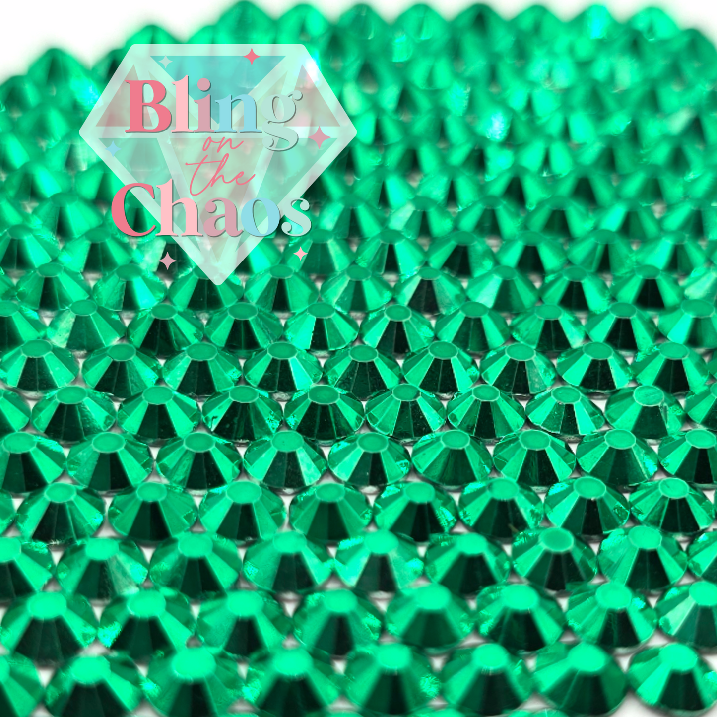 Metallic Green Rhinestone