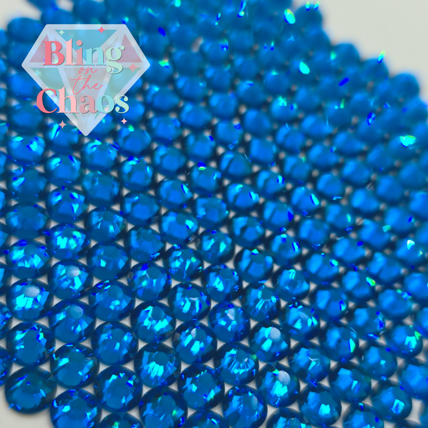 Capri Blue Rhinestone-Glass Rhinestones-Bling on the Chaos