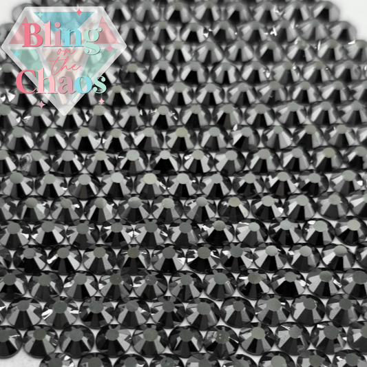 Neon Black Onyx Luster Rhinestone