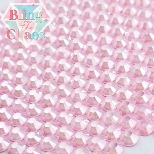 Neon Baby Pink Luster Rhinestone