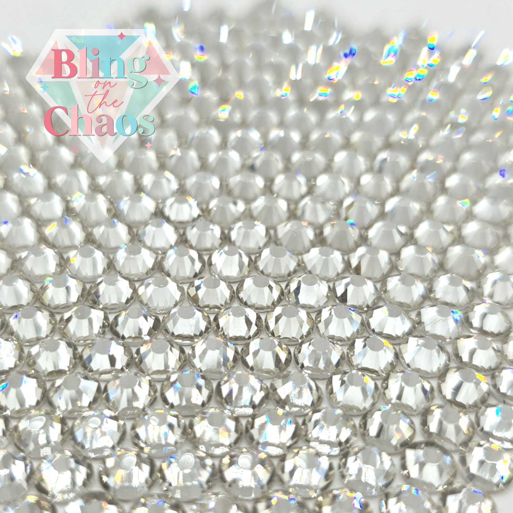 Crystal Silver Back Rhinestone-Glass Rhinestones-Bling on the Chaos