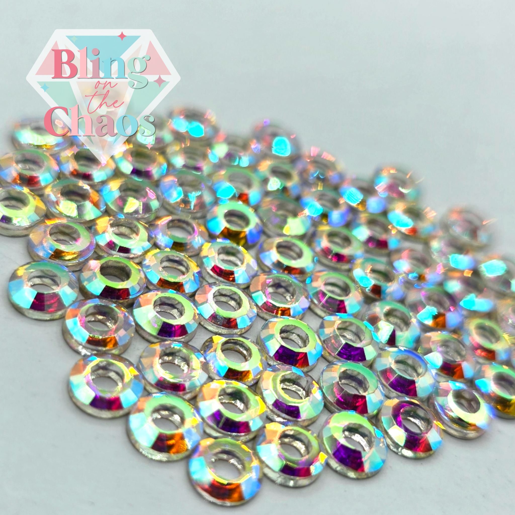 Crystal Ab Rhinestone Crystal AB Rhinestone Rings – Bling on the Chaos