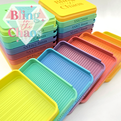 BOTC Crayon Rainbow Stacking Rhinestone Flipping Trays