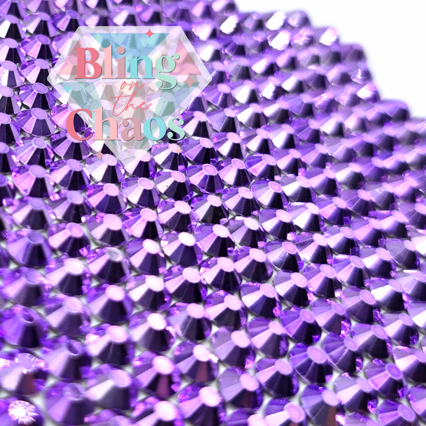 Metallic Light Violet Rhinestone