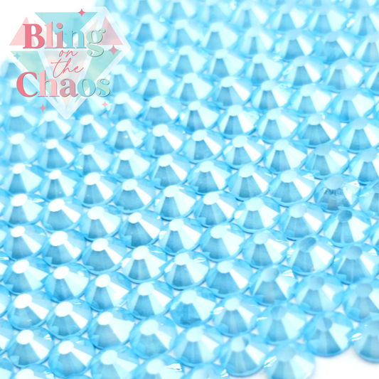 Neon Light Blue Luster Rhinestone
