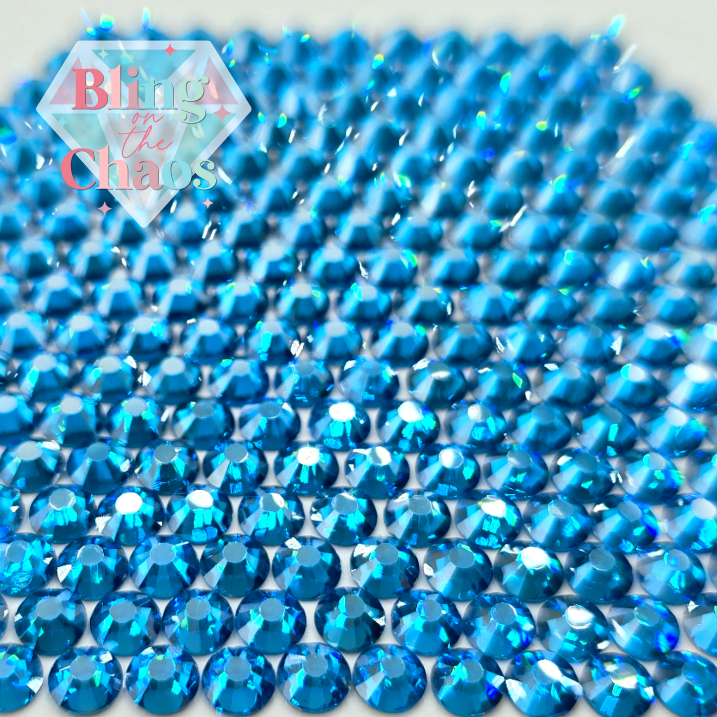 Capri Blue Luster Rhinestone