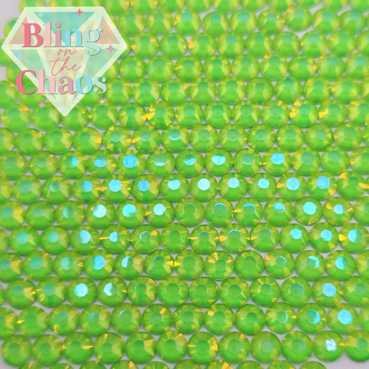 Enchanted Mocha Lime Rhinestone